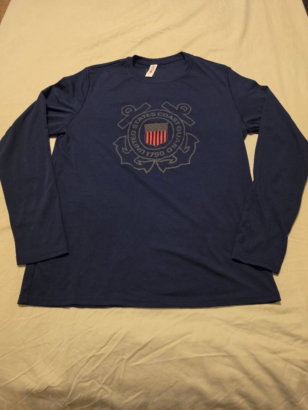 U.S. Coast Guard Long‑Sleeve Performance Tee, Large